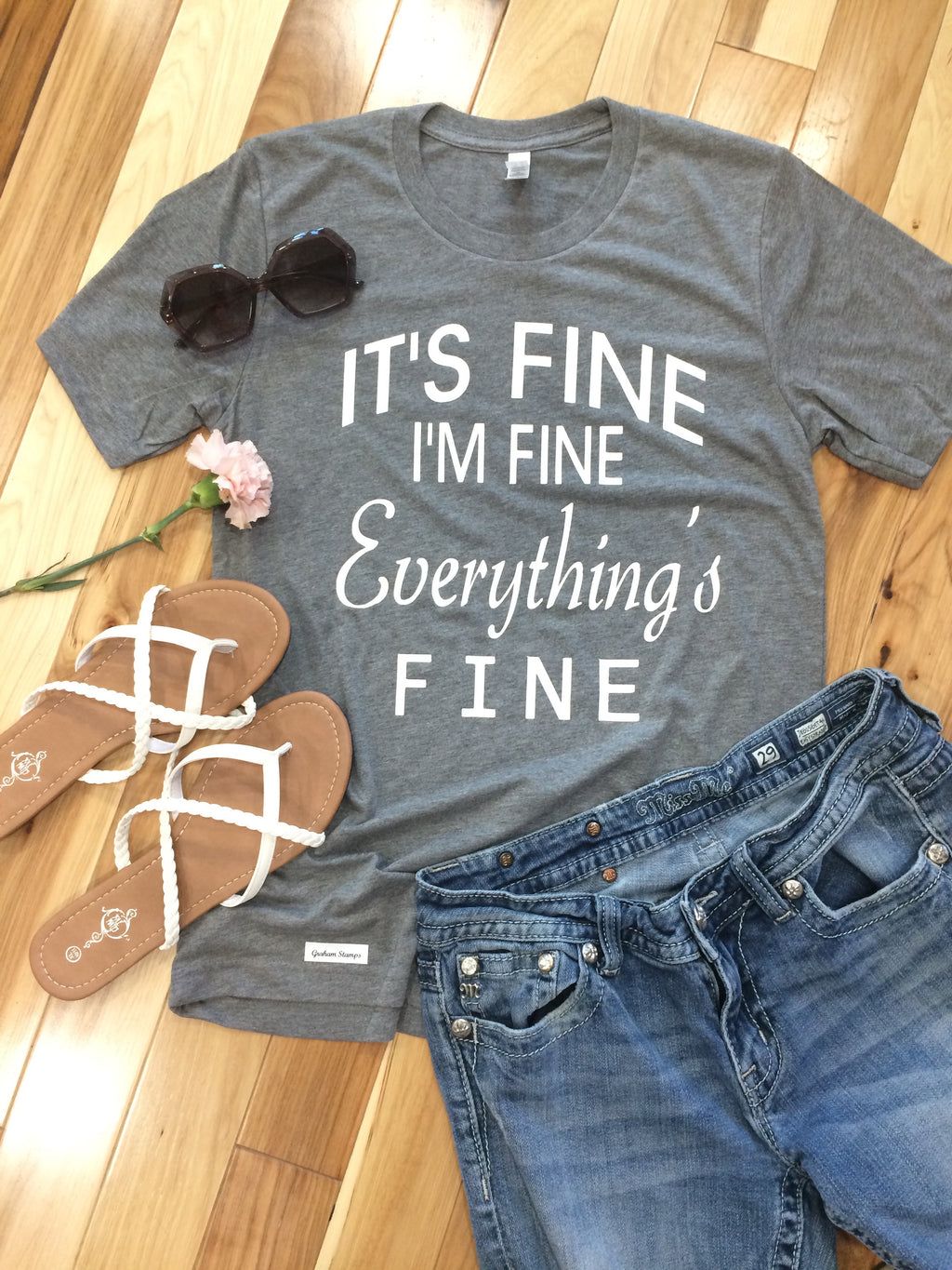 It’s fine, I’m Fine Everything is fine Bella Canvas Soft T-shirt