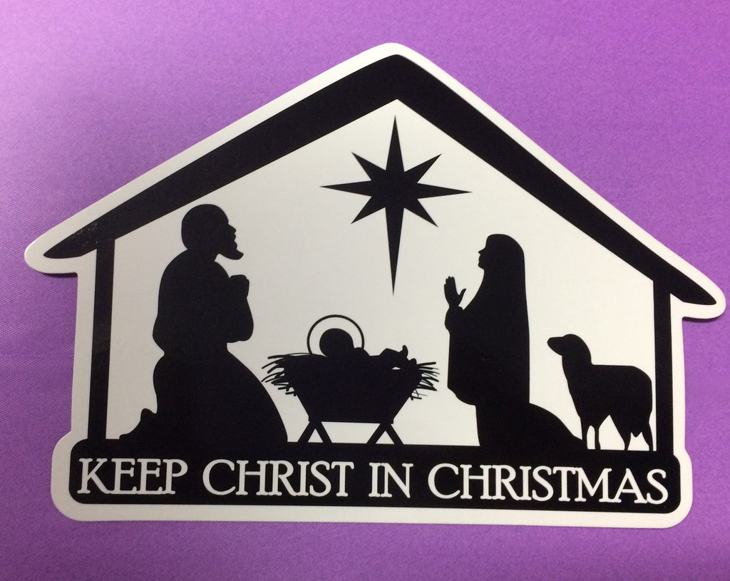 Keep Christ in Christmas car magnet